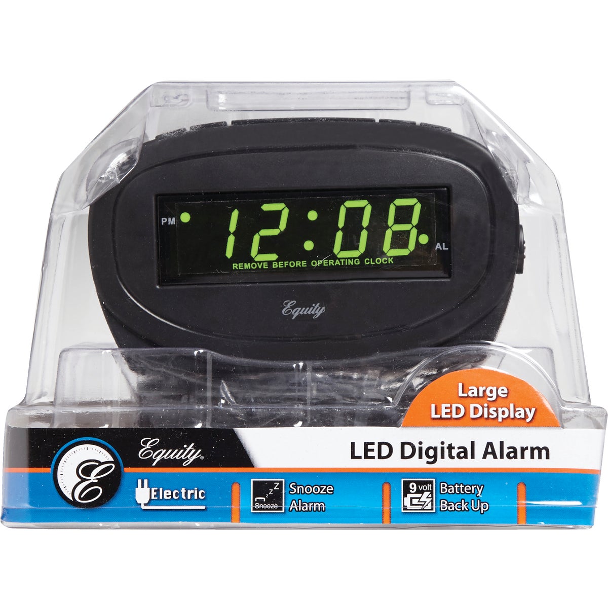 La Crosse Technology Equity Green LED Electric Alarm Clock