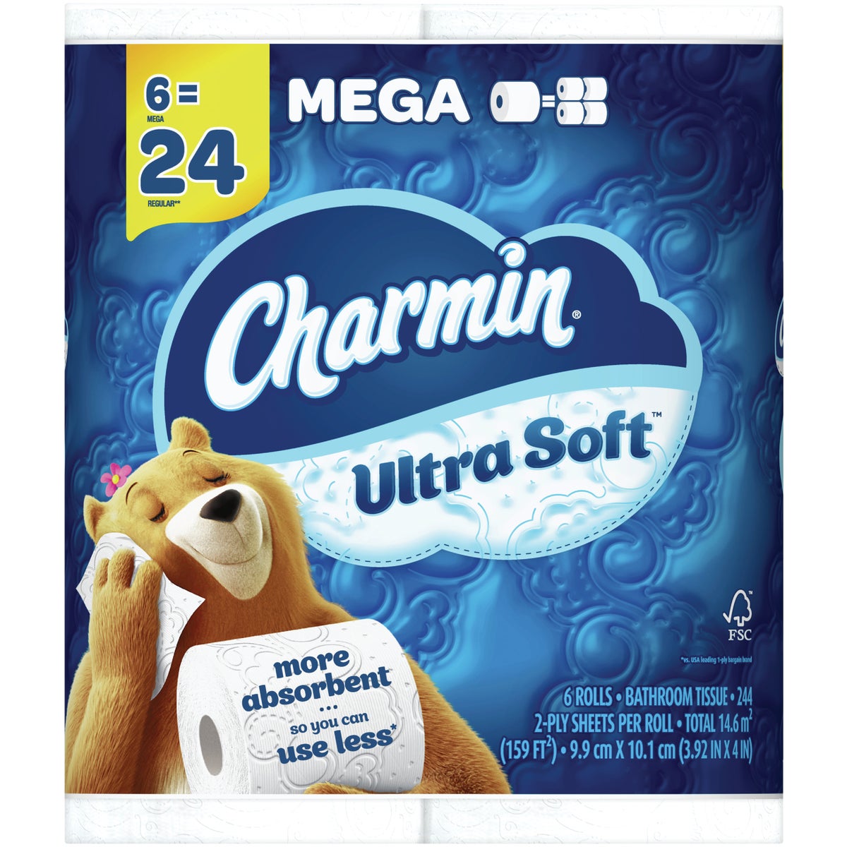 Charmin Ultra Soft Toilet Paper (6 Mega Rolls)