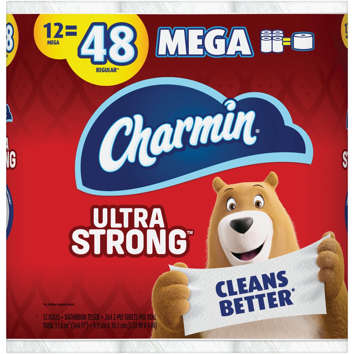 Charmin Ultra Strong Toilet Paper (12 Mega Rolls)