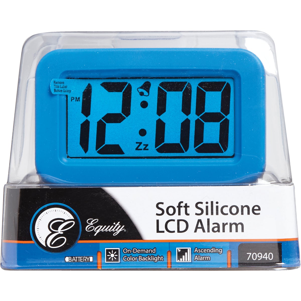 La Crosse Technology Silicon LCD Battery Operated Alarm Clock