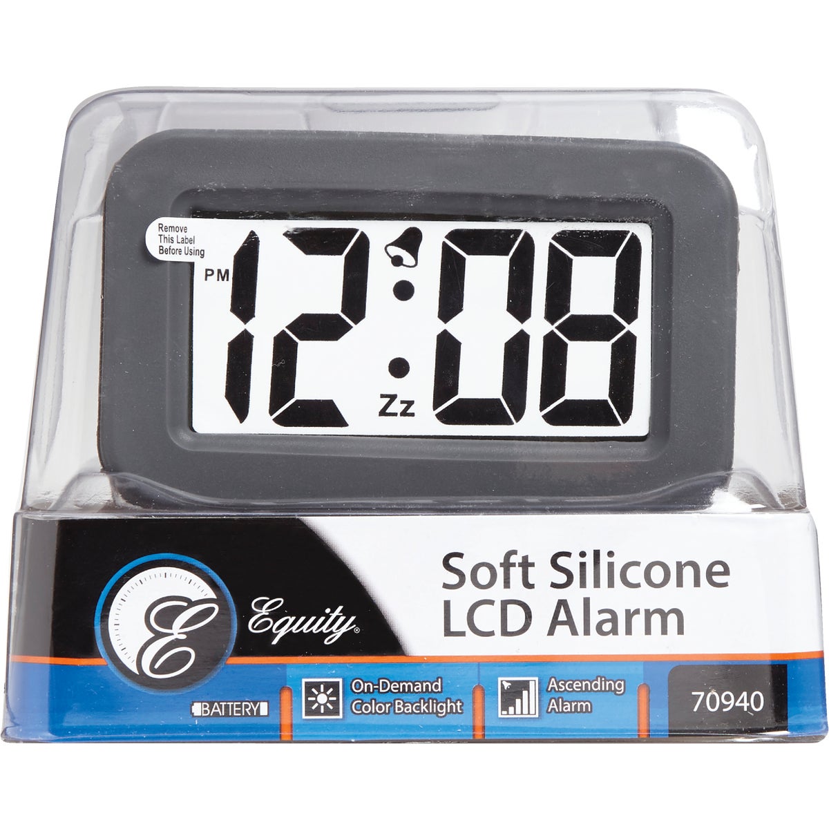 La Crosse Technology Silicon LCD Battery Operated Alarm Clock