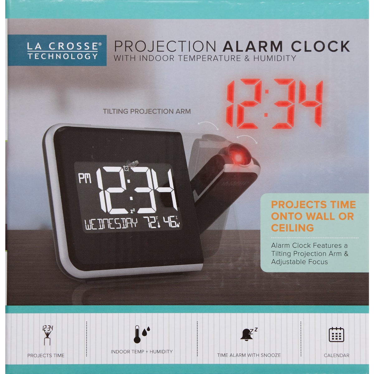 La Crosse Technology Projection Electric Alarm Clock