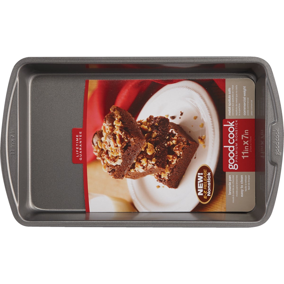 GoodCook 11 In. x 7 In. Non-Stick Biscuit & Brownie Baking Pan