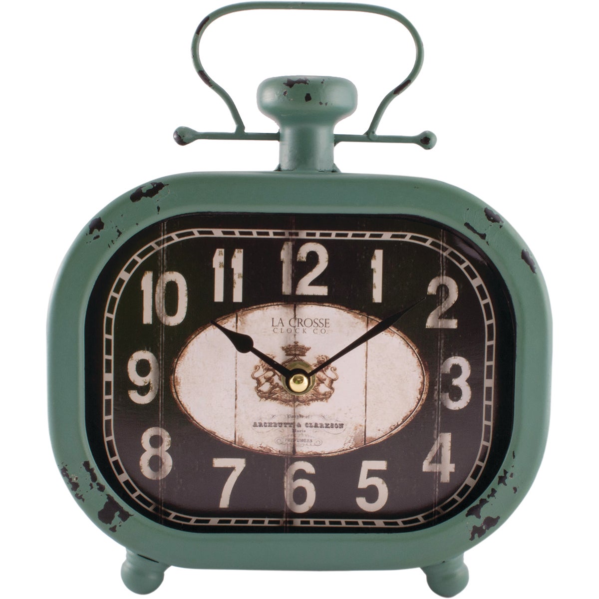 La Crosse Clock Analog Metal Battery Operated Clock