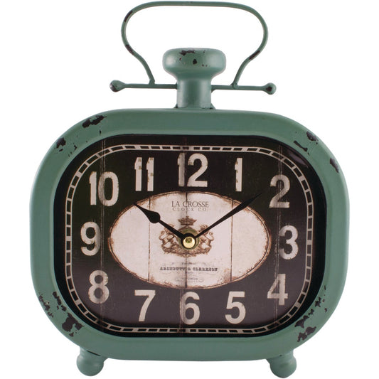 La Crosse Clock Analog Metal Battery Operated Clock