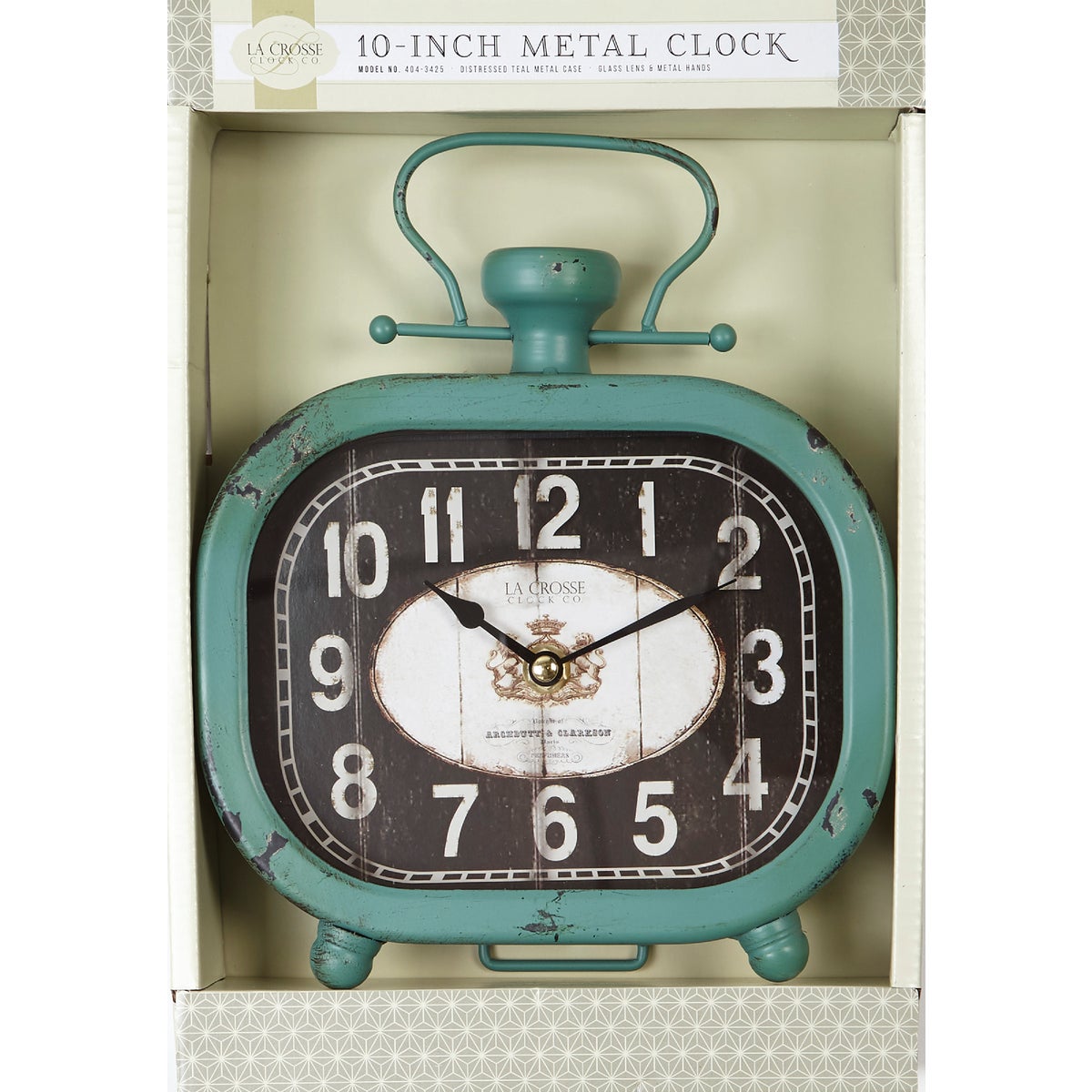 La Crosse Clock Analog Metal Battery Operated Clock