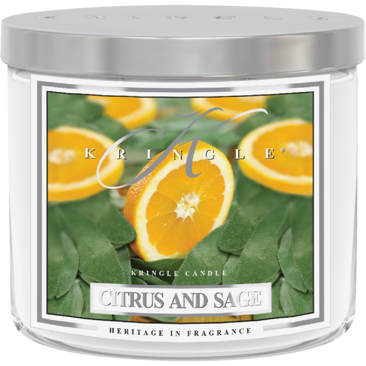 Kringle Candle 14.5 Oz. Citrus & Sage Jar Candle