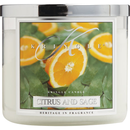 Kringle Candle 14.5 Oz. Citrus & Sage Jar Candle