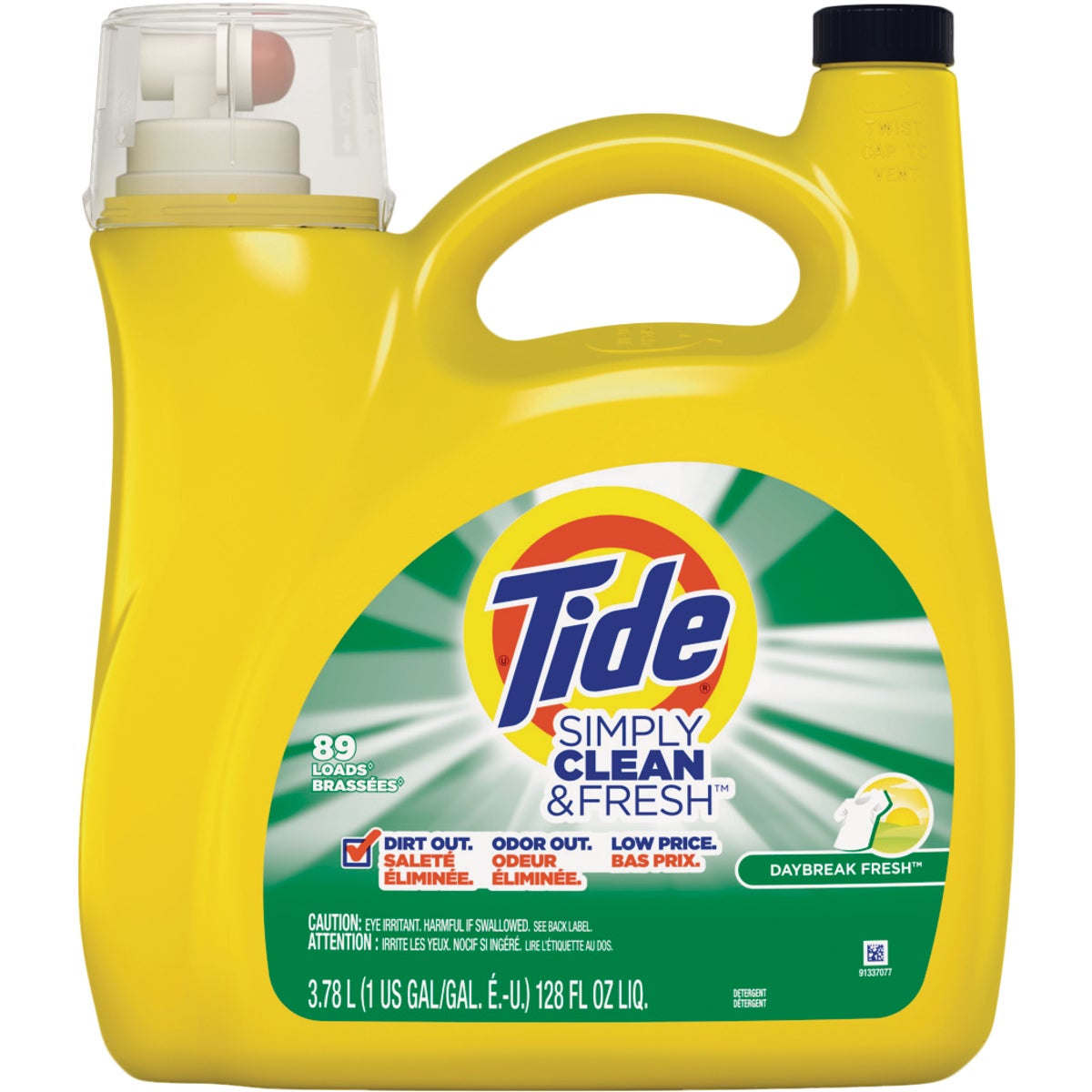 Tide Simply Clean & Fresh 128 Oz. 89 Load High Efficiency Liquid Laundry Detergent