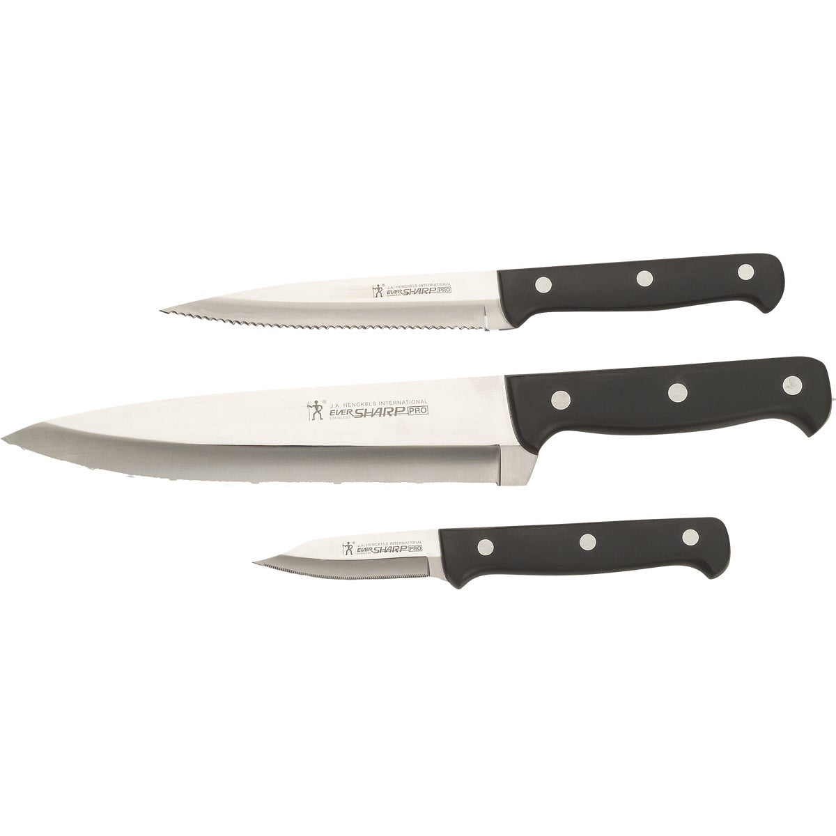 J.A. Henckels International Eversharp Stainless Steel Starter Knife Set (3-Piece)