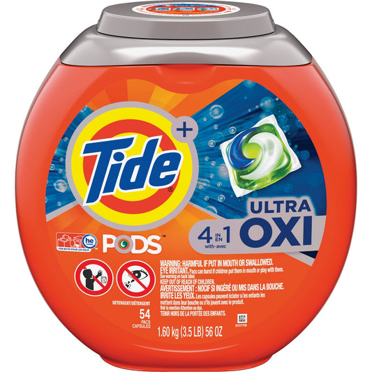 Tide Pods 56 Oz. 54 Loads 4-In-1 Ultra Oxy Laundry Detergent