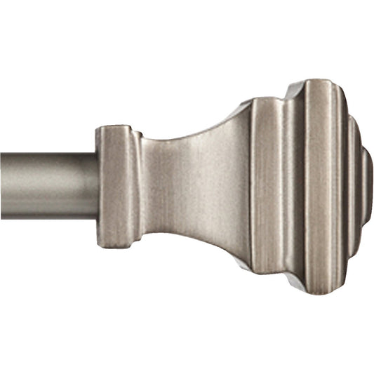 Kenney Fast Fit Milton 66 In. To 120 In. x 5/8 In. Pewter Curtain Rod