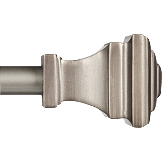 Kenney Fast Fit Milton 36 In. To 66 In. 5/8 In. Pewter Curtain Rod