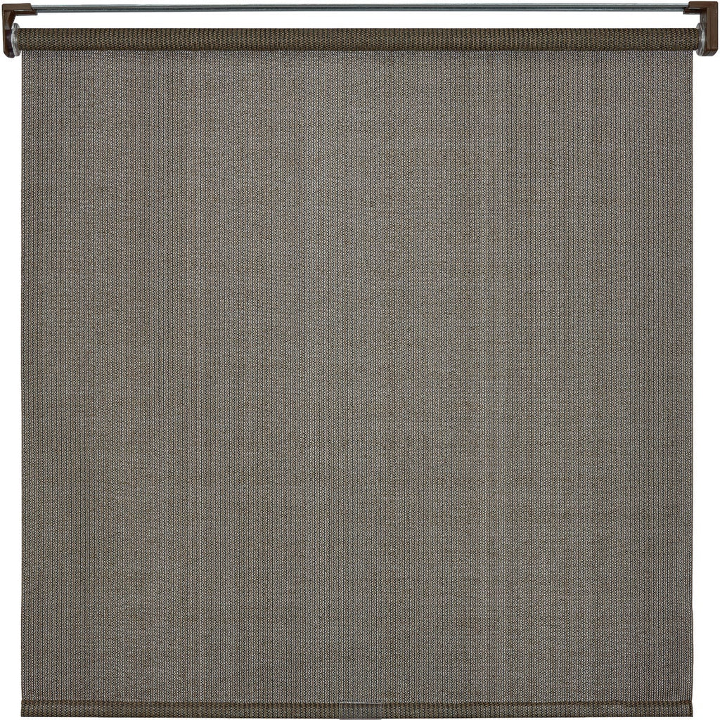 Home Impressions 96 In. x 72 In. Brown Fabric Indoor/Outdoor Cordless Roller Shade