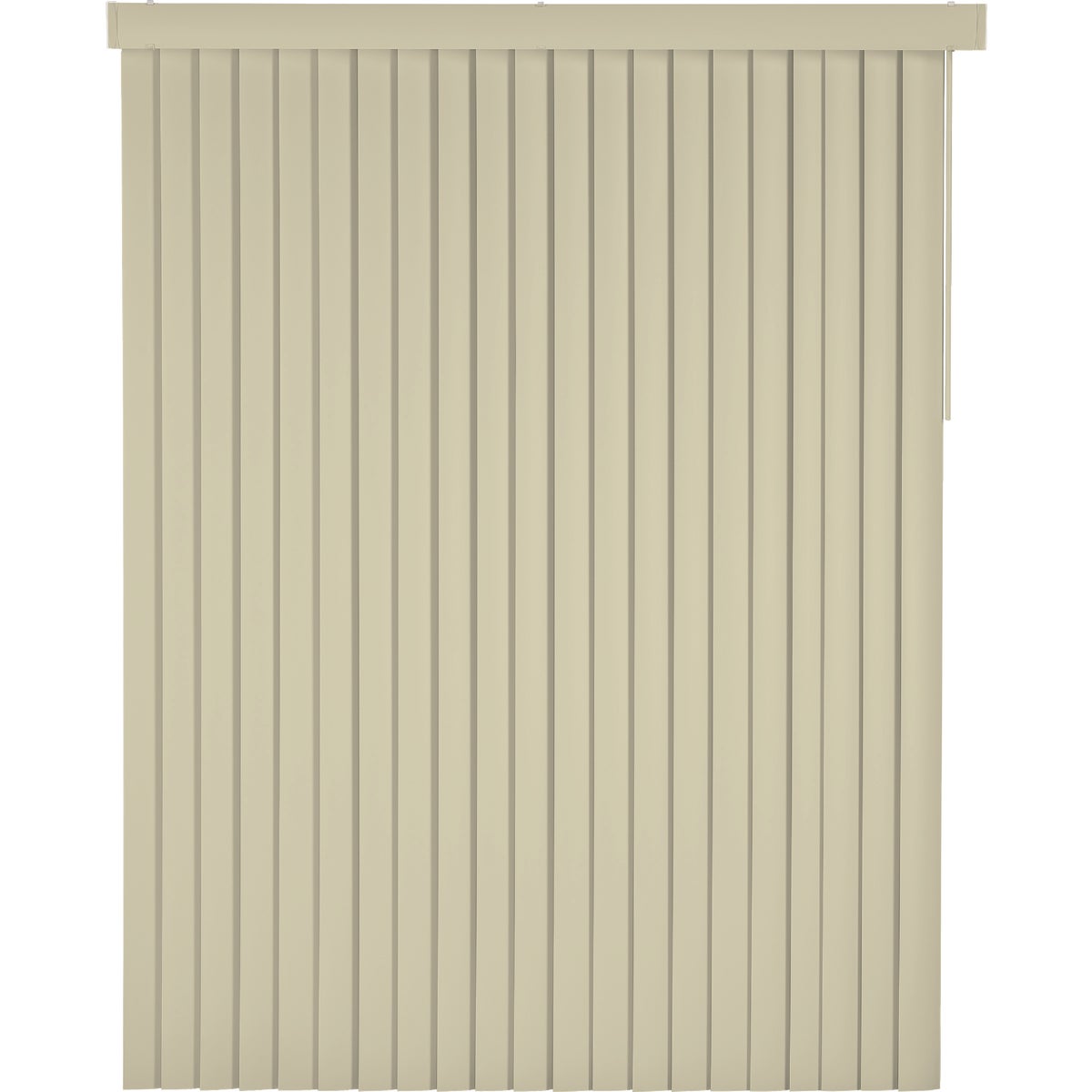 Home Impressions 78 In. x 84 In. x 3.5 In. Ivory Vinyl Room Darkening Vertical Cordless Blind