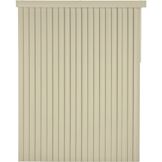 Home Impressions 78 In. x 84 In. x 3.5 In. Ivory Vinyl Room Darkening Vertical Cordless Blind