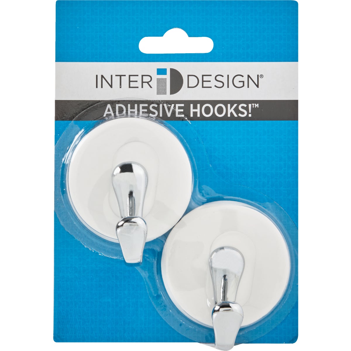 InterDesign Forma York White & Chrome Adhesive Hook