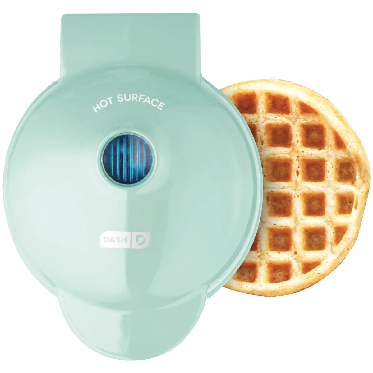 Dash 4 In. Aqua Mini Waffle Maker