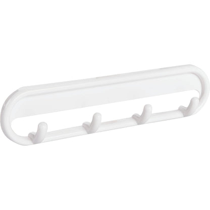 InterDesign White Multipurpose Hook Rail