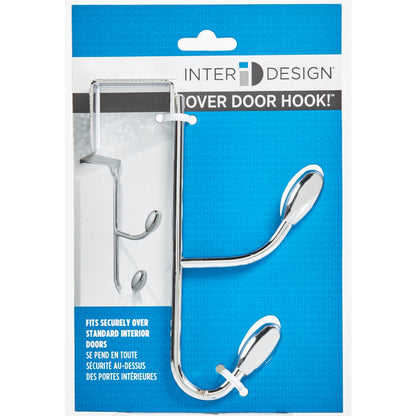 InterDesign Chrome 6 In. 4-1/4 In. Over-the-Door Hook