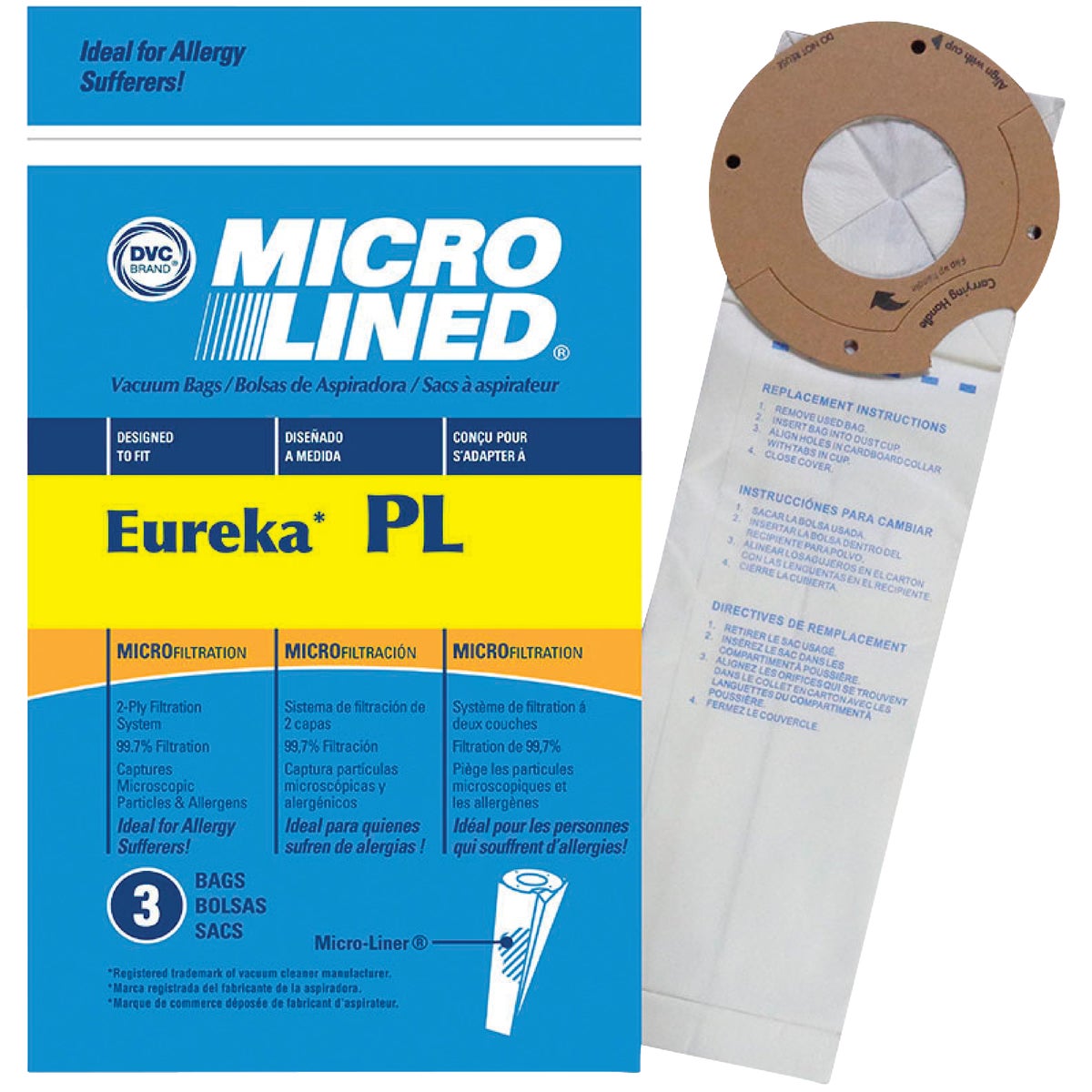 Eureka Type PL Standard Vacuum Bag (3-Pack)