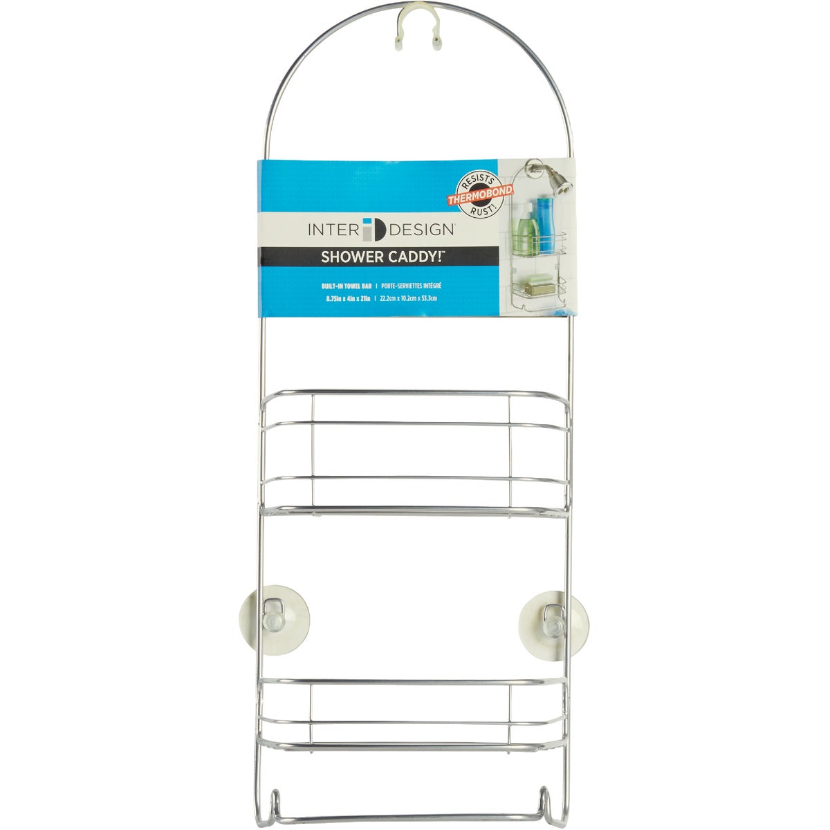 iDesign Rondo 2-Shelf Silver Shower Caddy