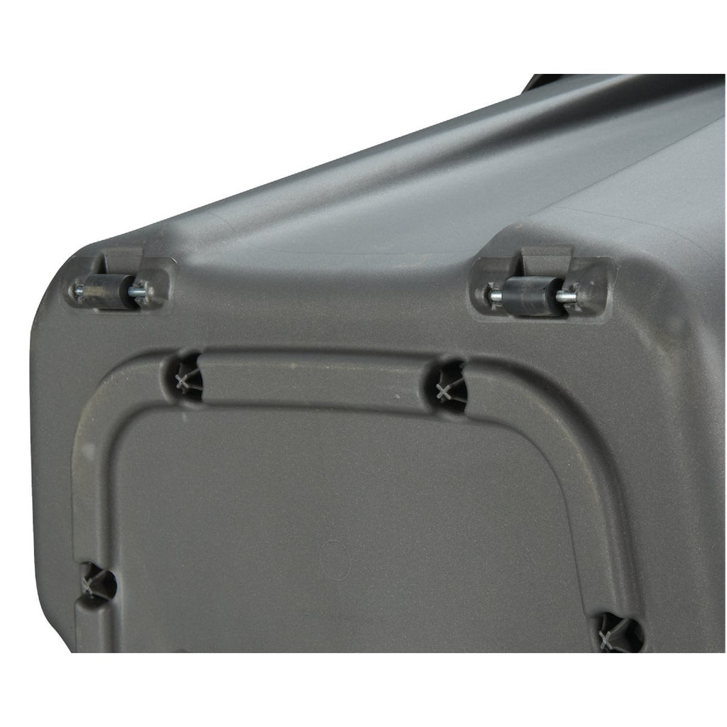 Homz 49 Gal. Gray Wheeled Storage Tote