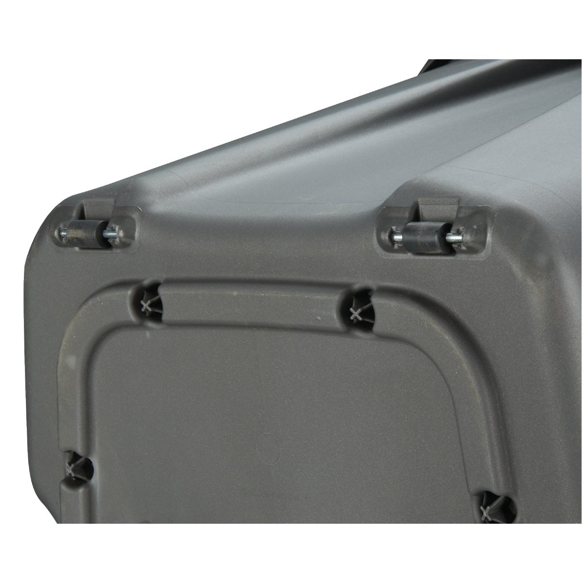 Homz 49 Gal. Gray Wheeled Storage Tote
