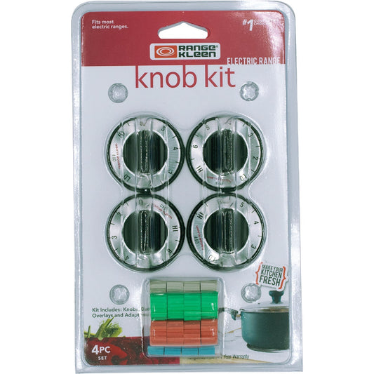 Range Kleen Black Replacement Electric Range Knob Kit (4 Piece)