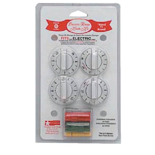 Range Kleen White Replacement Electric Range Knob Kit (4 Piece)