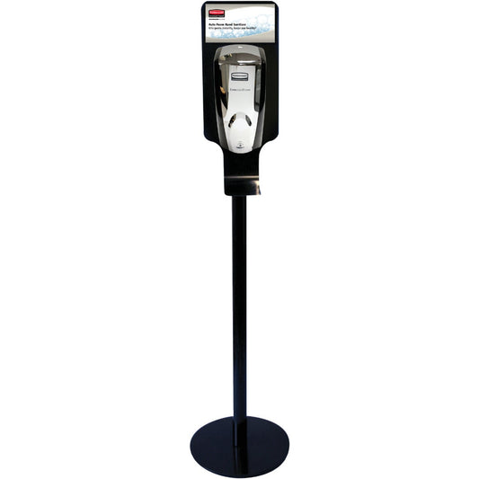 Rubbermaid AutoFoam Black Metal Hand Sanitizer Station - Stand Only