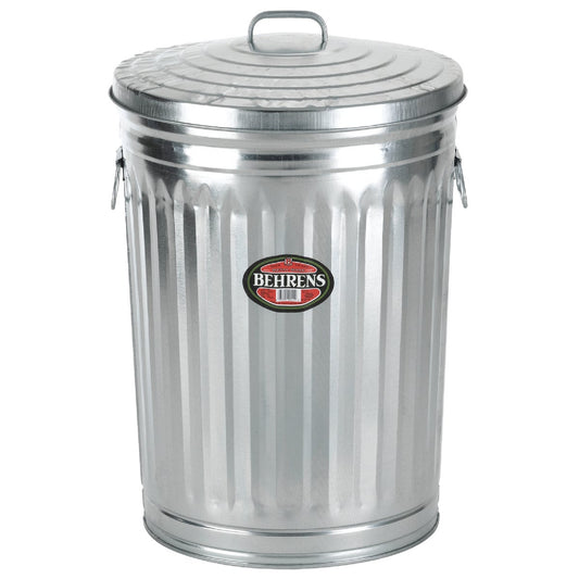 Behrens 31 Gal. Silver Trash Can with Lid