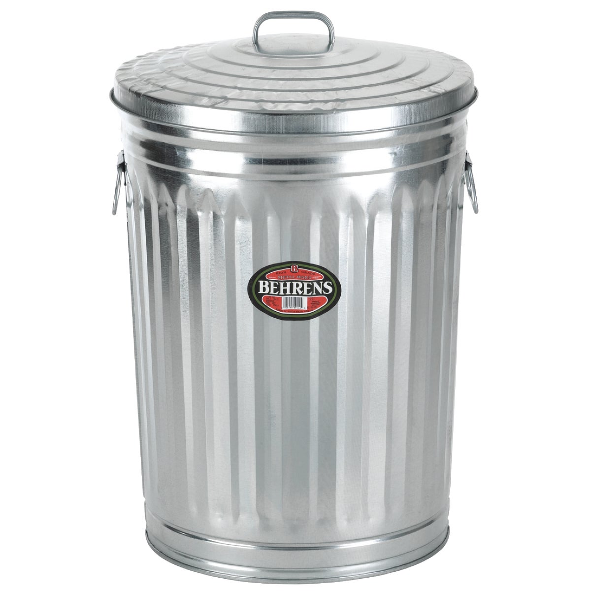 Behrens 20 Gal. Silver Trash Can with Lid