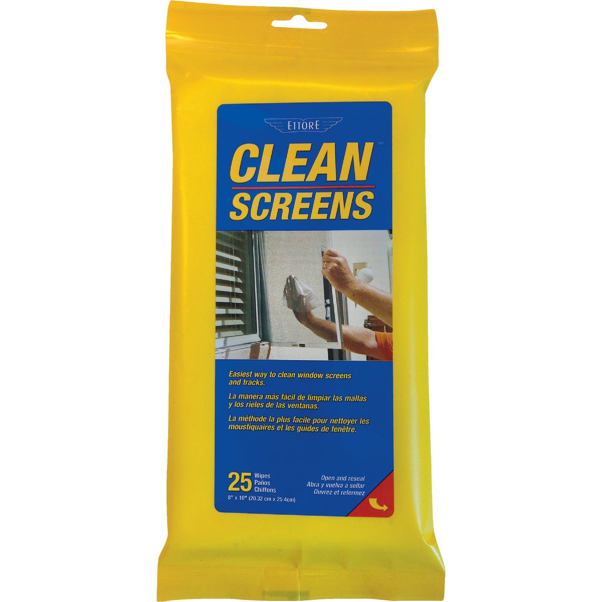 Ettore Window Screen Cleaner (25 Count)