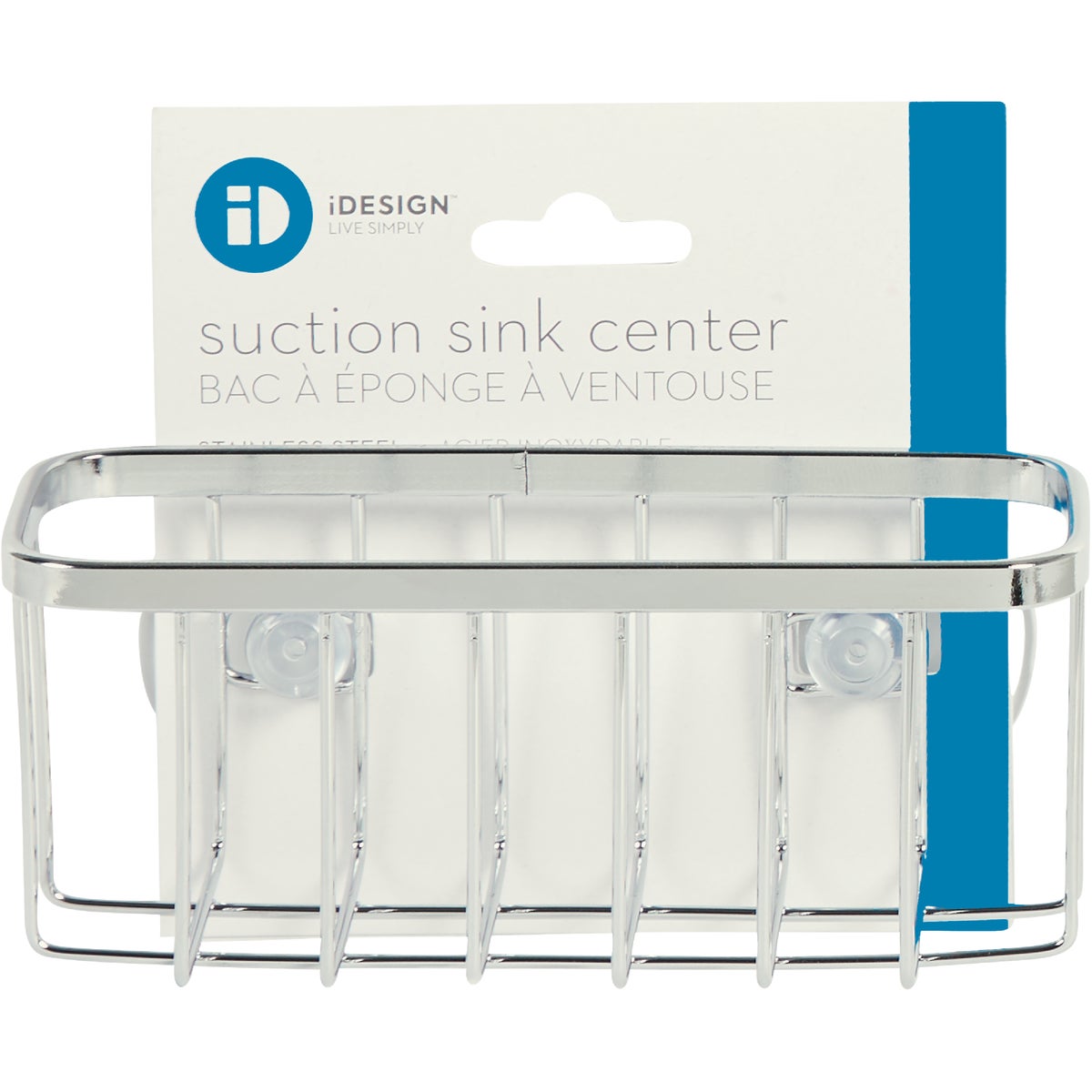 InterDesign Sinkworks Suction Sink Center Sponge Holder