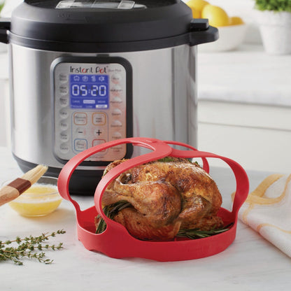 Instant Pot Red Silicone Bakeware & Steamer Sling Basket