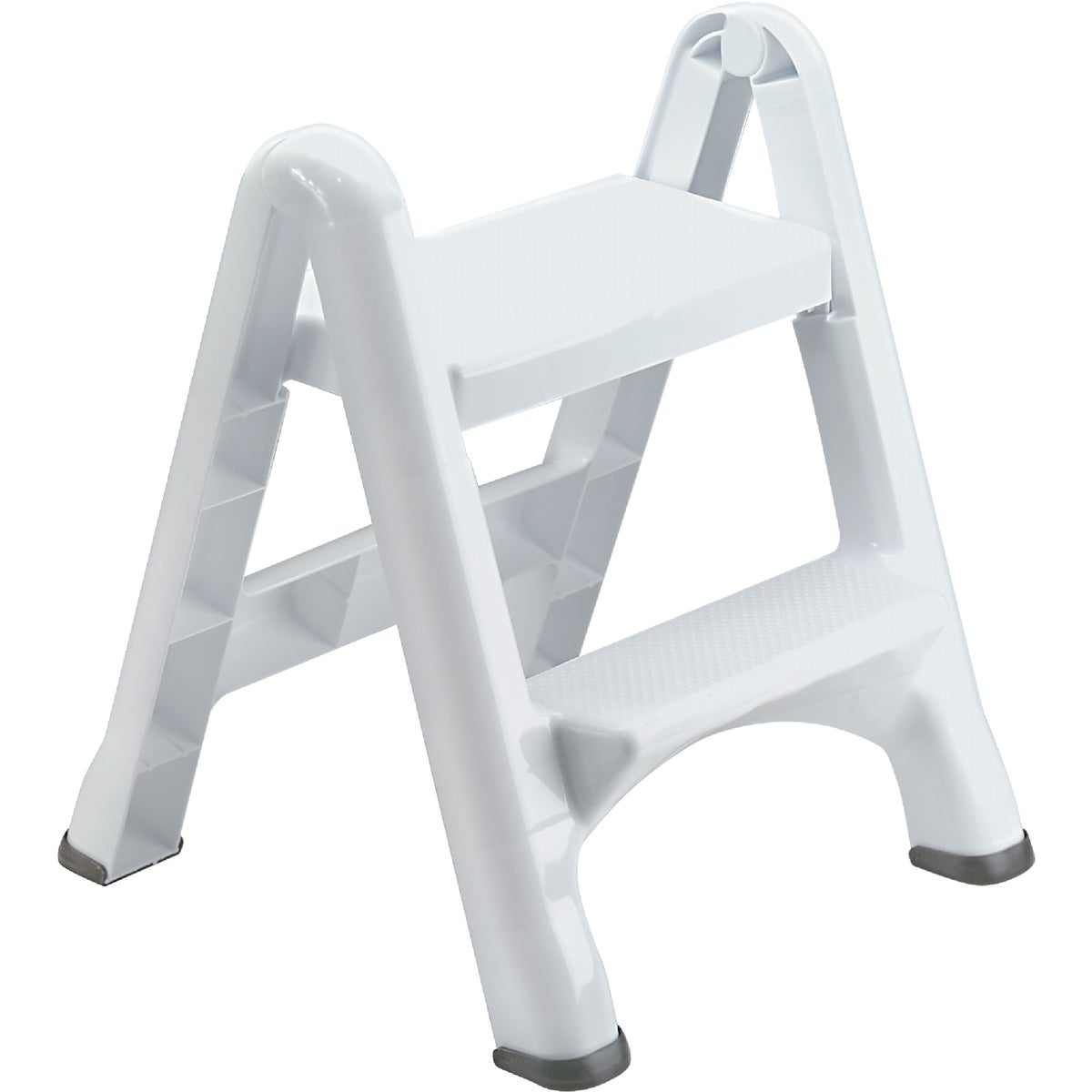 Rubbermaid White 2-Step Folding Step Stool