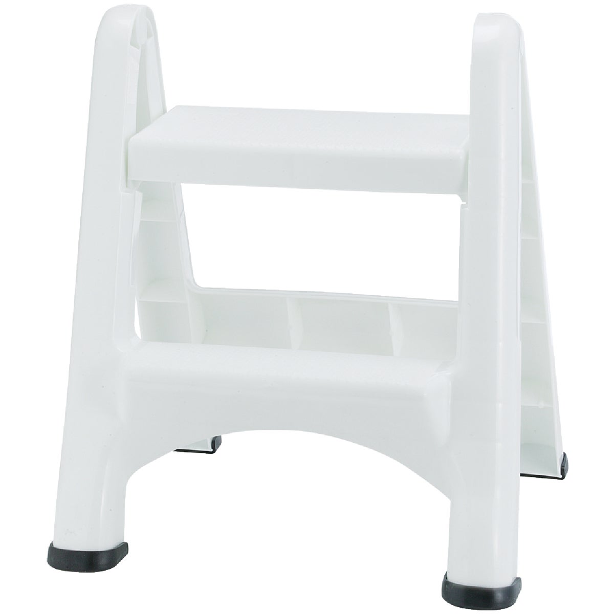 Rubbermaid White 2-Step Folding Step Stool