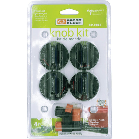 Range Kleen Black Gas Range Knob (4-Pack)