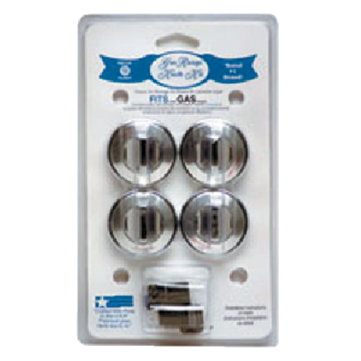 Range Kleen Chrome Gas Range Knob (4-Pack)