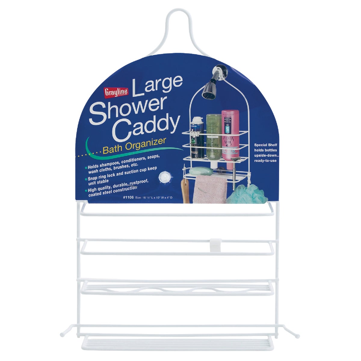 Grayline 10 In. x 16-1/2 In. x 4 In. Large Shower Caddy