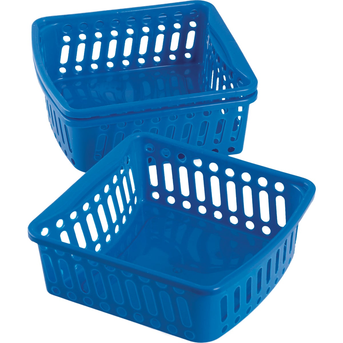 Smart Savers 5 In. W. x 2-1/3 In. H. x 6-1/2 In. L. Plastic Storage Basket (3-Pack)