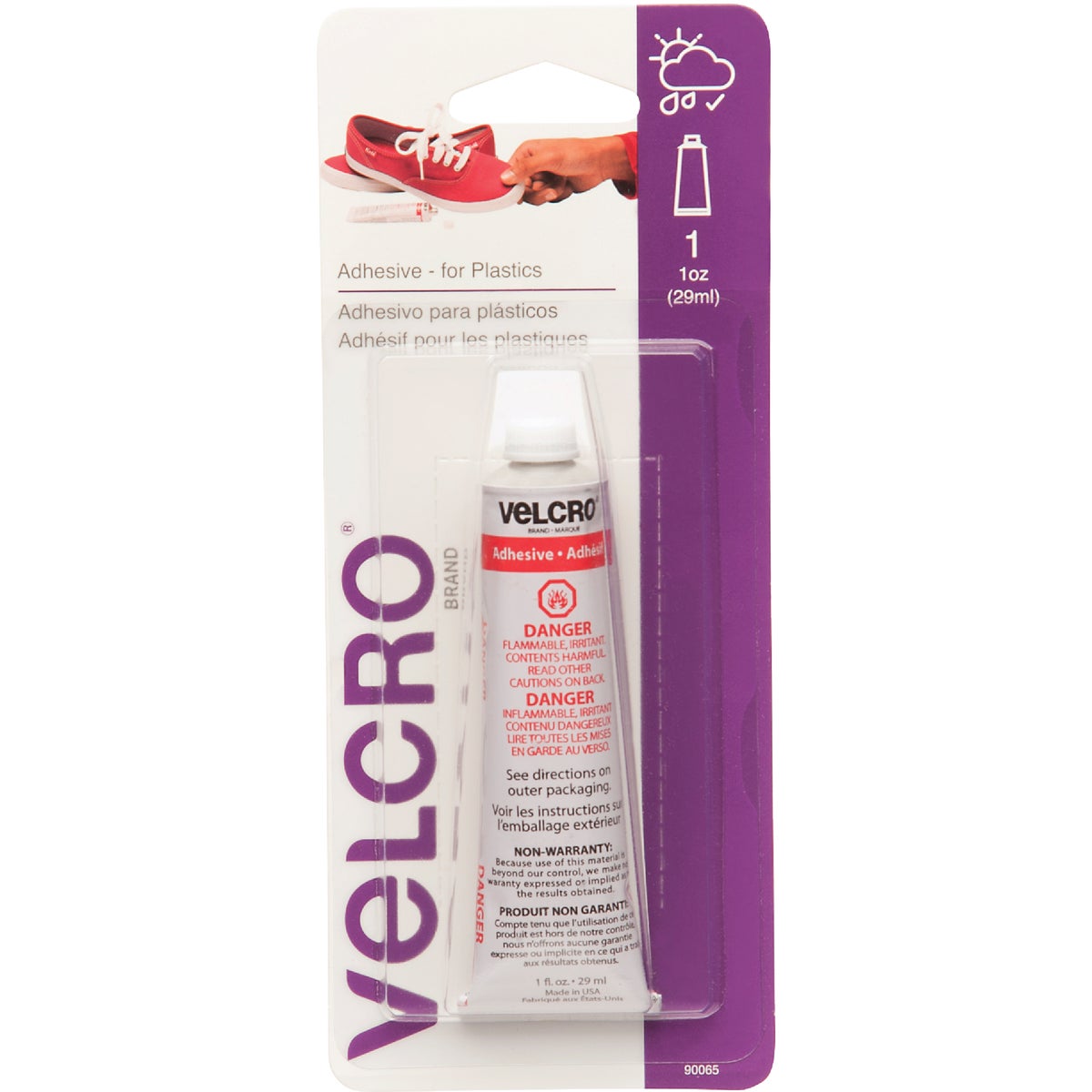 VELCRO Brand 1 Oz. Plastic Multi-Purpose Adhesive