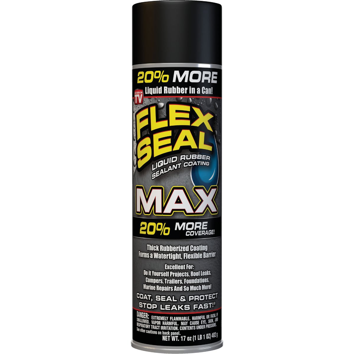 FLEX SEAL MAX 17 Oz. Spray Rubber Sealant, Black