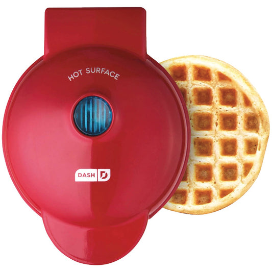 Dash 4 In. Red Mini Waffle Maker