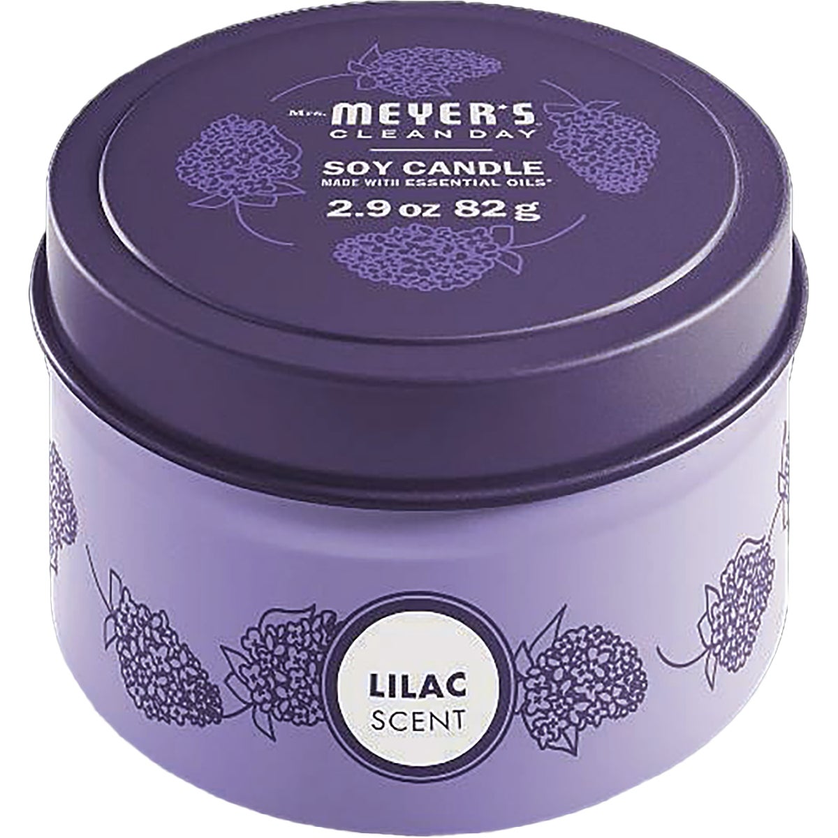Mrs. Meyer's Clean Day 2.9 Oz. Lilac Tin Candle