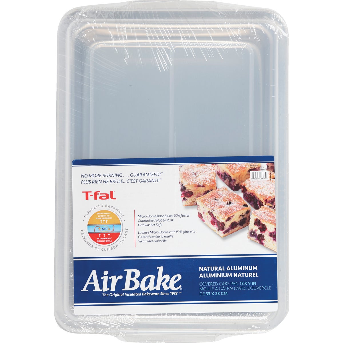 T-Fal AirBake 9 In. x 13 In. Oblong Baking Dish with Cover