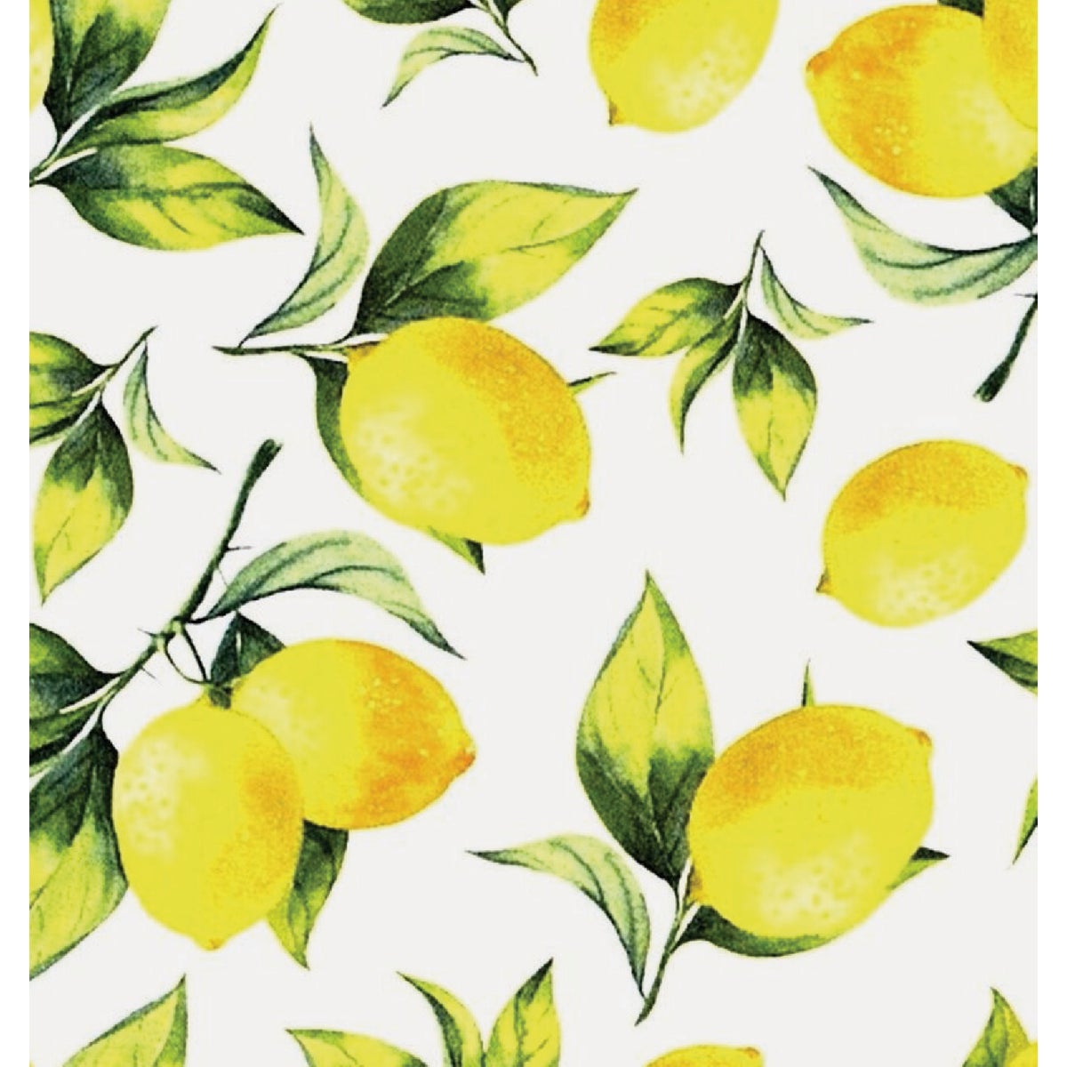 Magic Cover 54 In. x 15 Yd. Lemons Pattern Flannel Backed Yard Goods Decorative & Versatile Covering