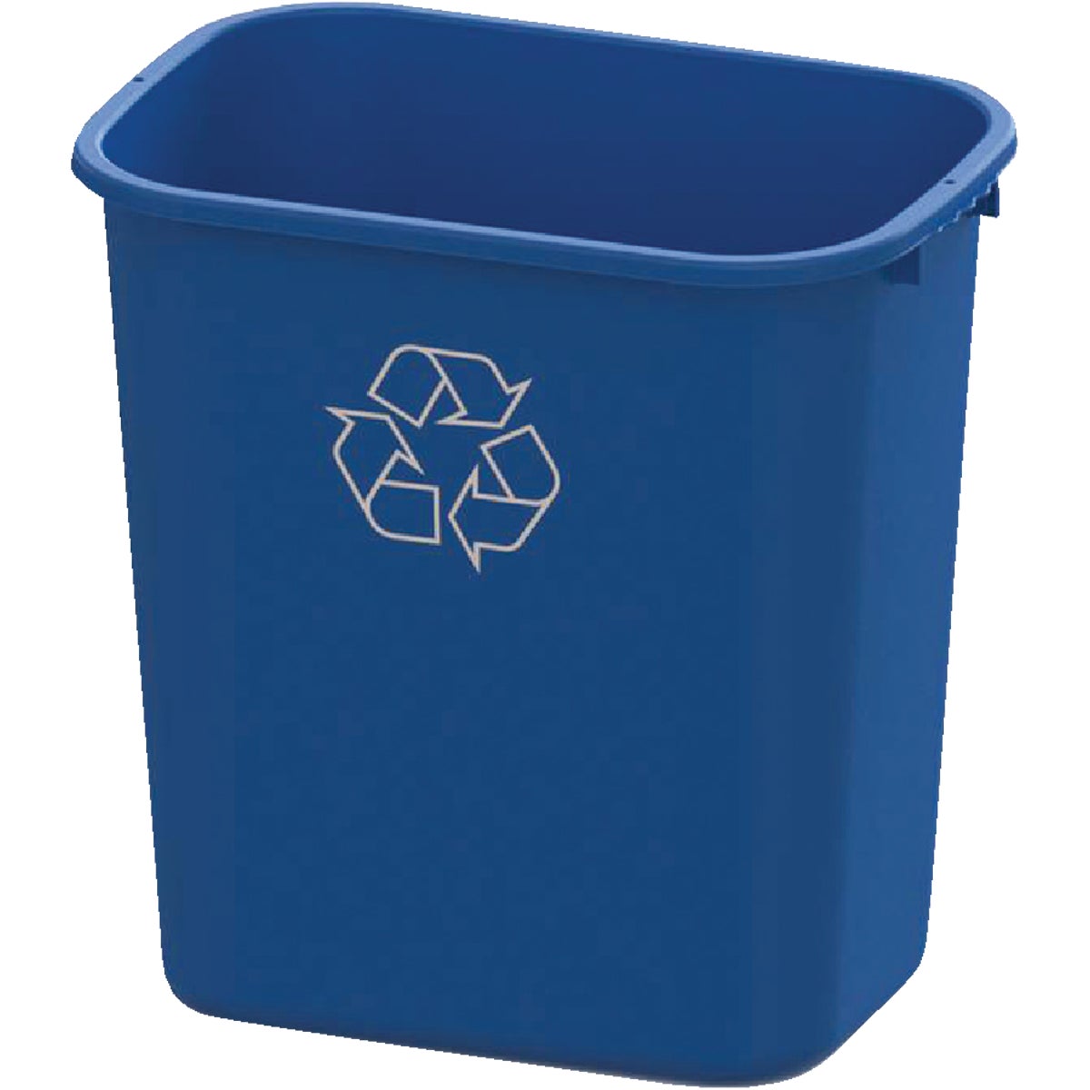 Impact 28 Qt. Blue Plastic Recycle Wastebasket