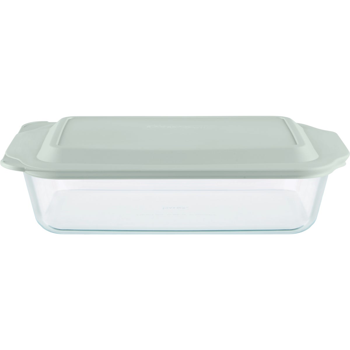 Pyrex 9 In. x 13 In. x 3 In. Glass Deep Baking Dish with Sage Lid